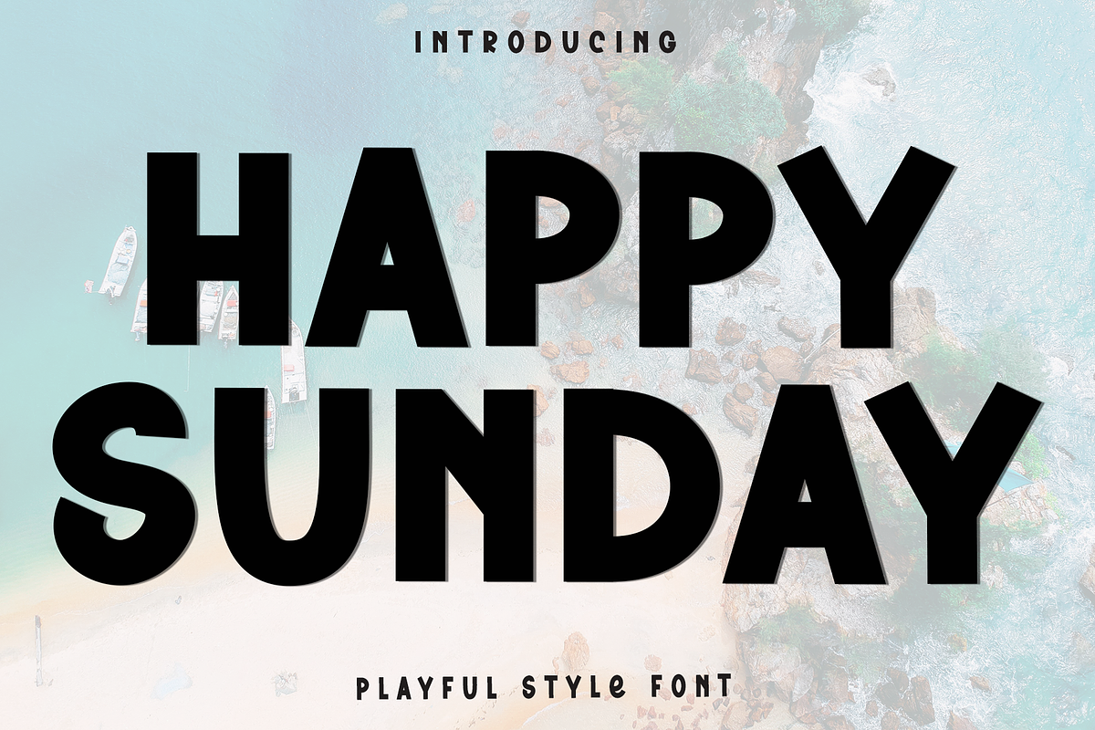 Happy Sunday, a Script Font by InermediaSTUDIO (Photo 1 of 8)