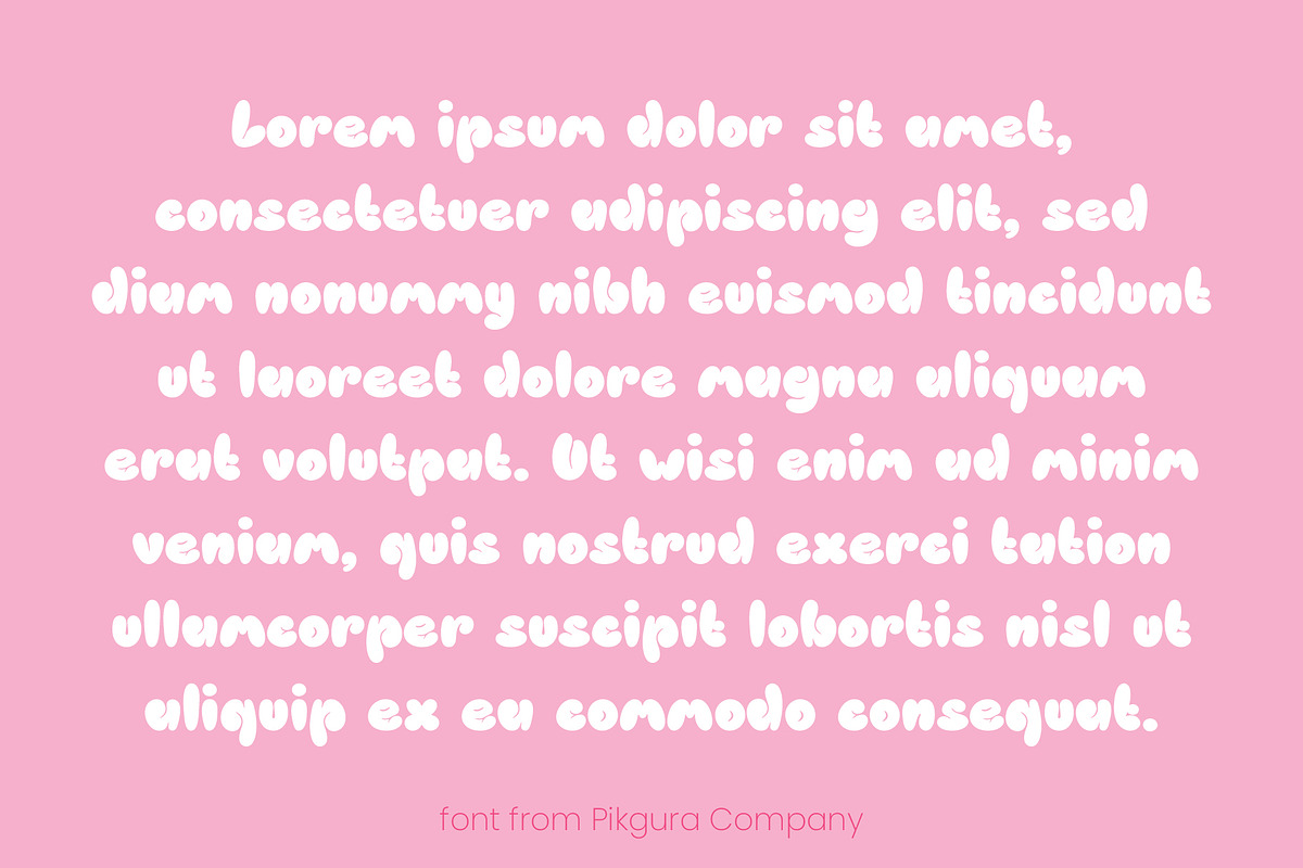 PGR Bubblegum - Bubble Font, a Handwritten Font by Pikgura (Photo 7 of 7)