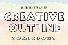 Creative Outline Font