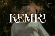 Kemri Stylish Serif Font, a Serif Font by Graphicxell (Thumbnail 1 of 8)