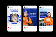 Productivity Instagram Carousel, a Social Media Template by Neermana (Thumbnail 3 of 4)