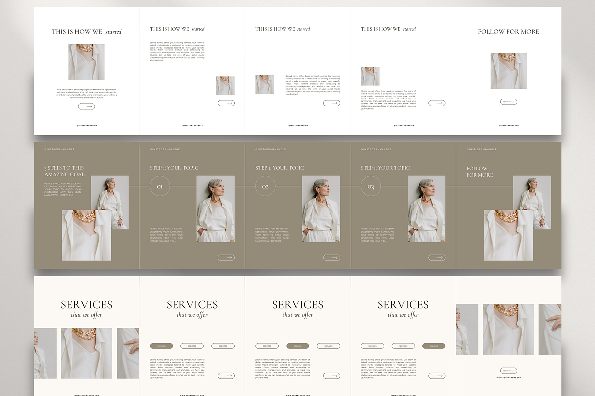 Ultimate Carousel Posts Bundle, a Social Media Template by createwithsarina (Photo 5 of 5)
