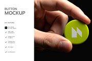 Realistic Button Badge Mockup, a Product Mockup by graphypix (Thumbnail 2 of 4)