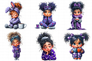 Valentines Day Coffee Girls Clipart, an Illustration by Daily.Designs (Thumbnail 3 of 5)