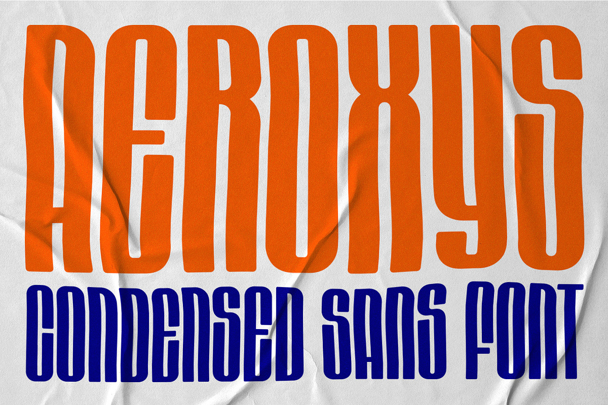 Aeroxys Condensed Display Sans Font, a Sans Serif Font by Kulokale (Photo 1 of 10)