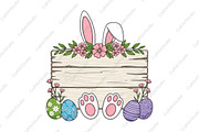 Easter Bunny Sublimation PNG, an Illustration by CraftArtStudio (Thumbnail 1 of 4)