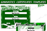 Gymnastics Sports Certificate Green, a Stationery Template by Brenda Avila Designs (Thumbnail 1 of 2)