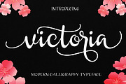 Victoria, a Script Font by Byuly Ayika (Thumbnail 1 of 8)
