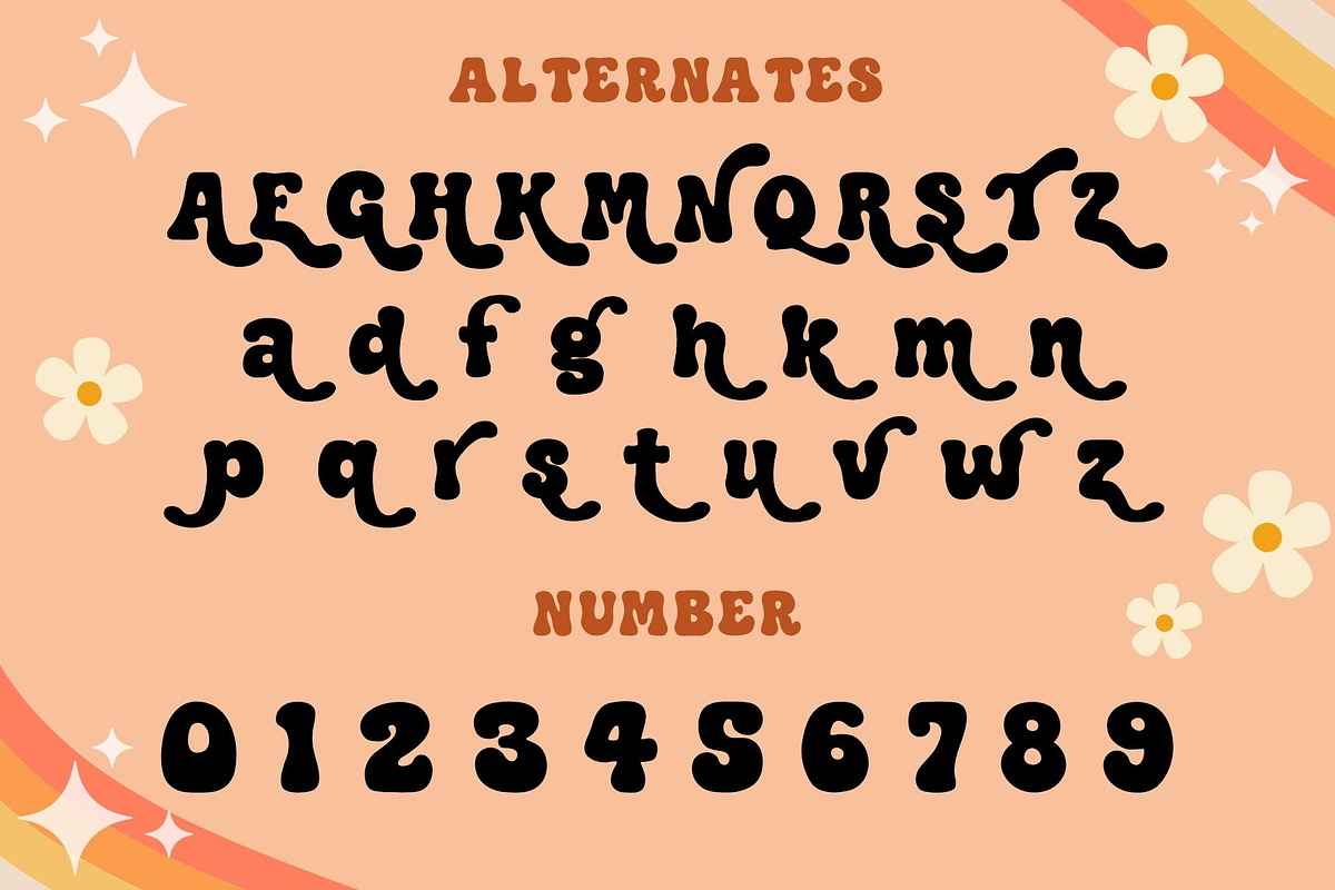 Groovy Chunk - Retro Display Font, a Symbol Font by AnningArts (Photo 7 of 7)