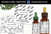 Ginger and Rosemary label ID 58, a Stationery Template by AIW SOLUTIONS (Thumbnail 1 of 5)