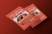 Red Creative Job Hiring Flyer, a Flyer Template by Neermana (Thumbnail 3 of 4)