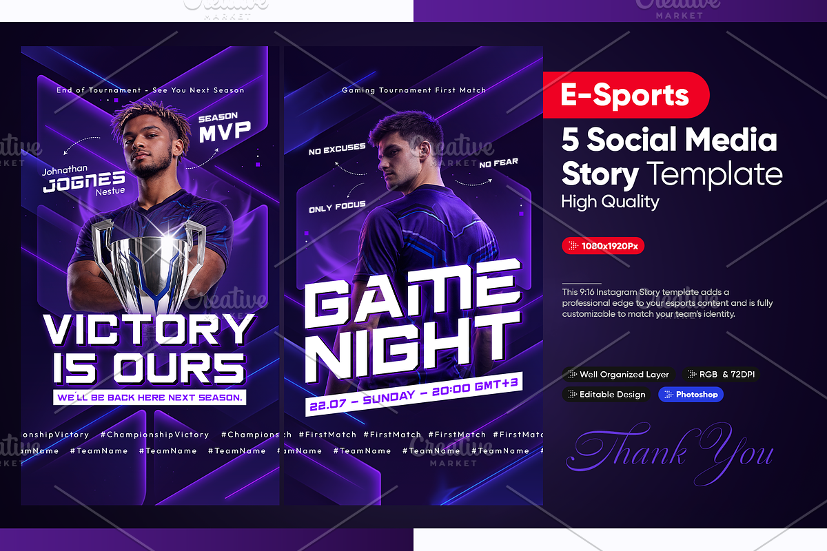 Esports Instagram Story Pack, a Social Media Template by OnurDemircan (Photo 2 of 3)
