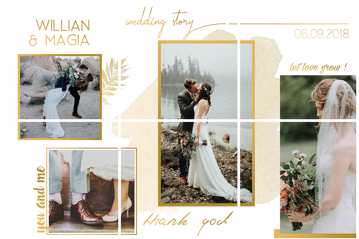 Instagram Puzzle Template - Wedding, a Social Media Template by illycreative (Photo 3 of 9)