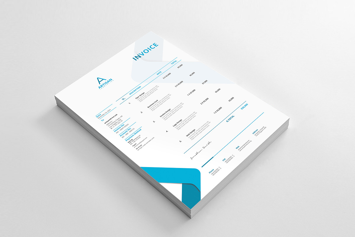 Minimal Branding Identity, a Stationery Template by artisanHR (Photo 6 of 7)