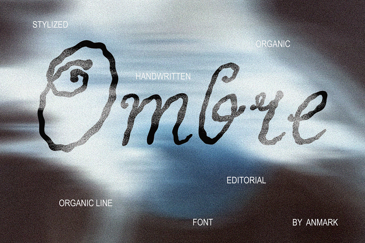 Ombre Handwritten Wavy Art Font, a Script Font by AnMark (Photo 1 of 10)