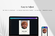 Child Funeral Program Set I Canva, an Invitation Template by The Social Stuff (Thumbnail 10 of 11)
