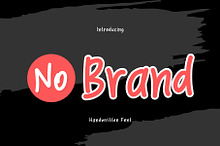 No Brand is a cute handwritten font