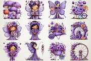 Whimsical Fairy Garden PNG Clipart, a Seasonal Illustration by RobertsArt (Thumbnail 3 of 5)