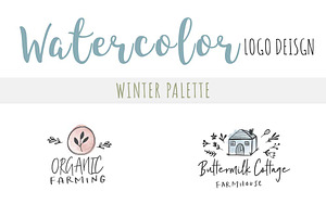 Watercolor Brush TextureWinter