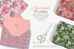 Australian Flora Seamless Patterns