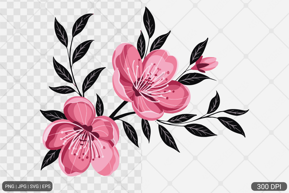 Cherry Blossom SVG PNG Bundle, an Illustration by Actual Pixel (Photo 25 of 33)