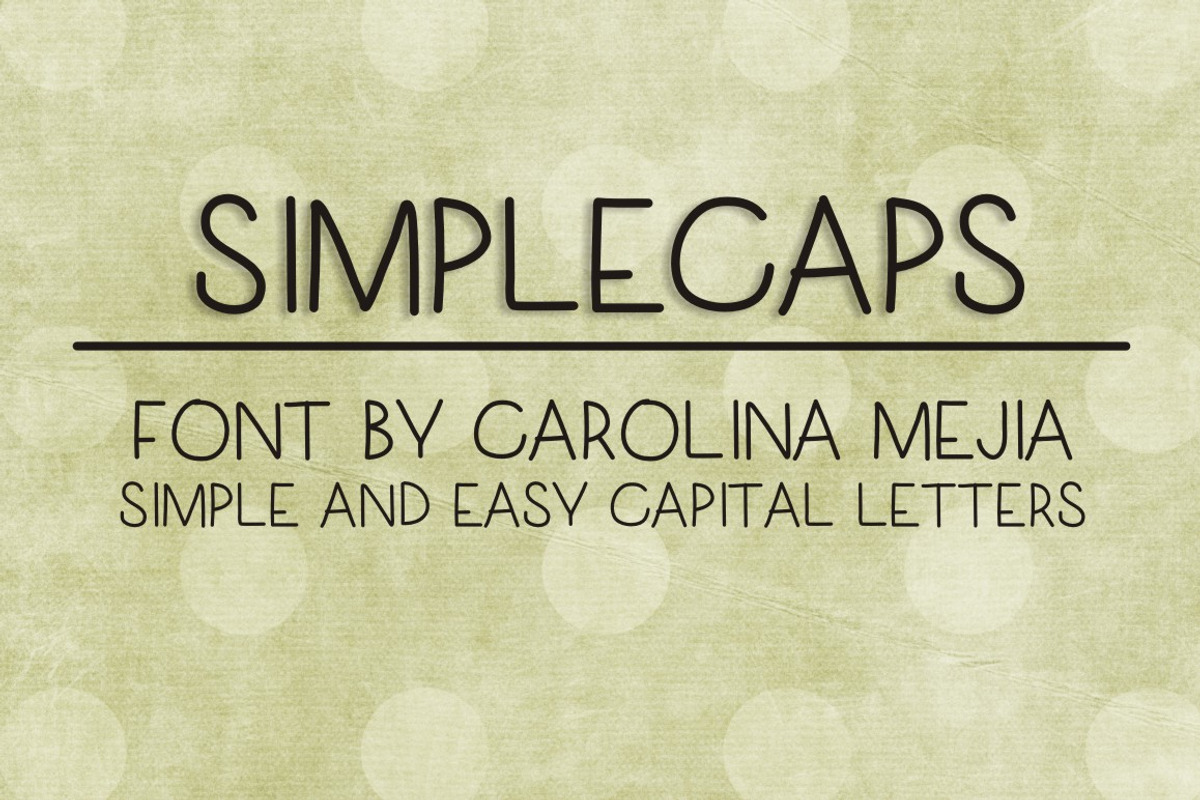 SIMPLECAPS FONT