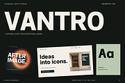 VANTRO — Sans Serif Display Font, a Sans Serif Font by Designertale (Thumbnail 1 of 10)