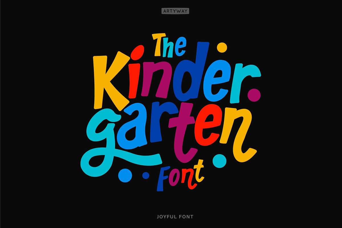 Kid Fun Font, a Font by artyway (Photo 1 of 7)