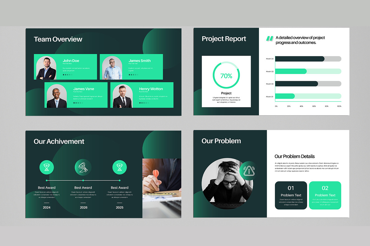 Annual Business Report Presentation, a Presentation Template by MightyDesign (Photo 4 of 8)