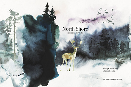 North Shore Book Style Illustrations