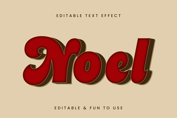 Retro Bold 3D Shadow Text Effect preview 3