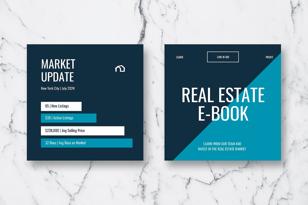 Real Estate Instagram Template Canva, a Social Media Template by Design District (Photo 33 of 39)
