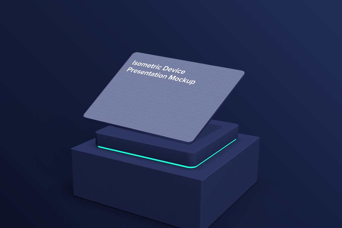 Isometric Device Presentation Mockup, a Product Mockup by KL-Webmedia (Photo 3 of 8)