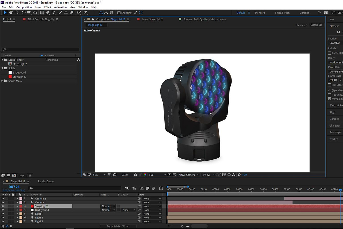 Stage Lighting Collection-14 PCS, an Object 3D Model by akerStudio (Photo 258 of 309)