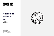 Minimalist Modern Lion Logo, a Branding & Logo Template by Luxury Logos (Thumbnail 1 of 4)