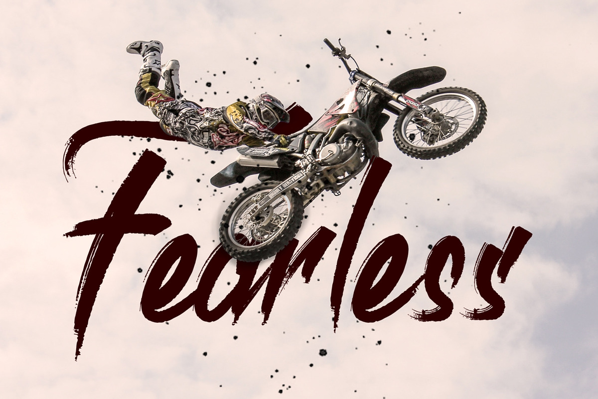 Roastink script rough brush font preview 2