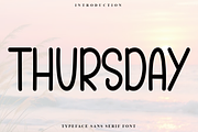 Thursday, a Sans Serif Font by InermediaSTUDIO (Thumbnail 1 of 7)