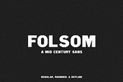 Folsom | A Mid Century Sans, a Sans Serif Font by Jen Wagner Co (Thumbnail 1 of 11)