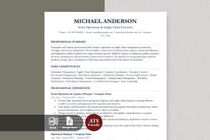 ATS Resume / CV Template Clean, a Resume Template by Anjum Ilyas