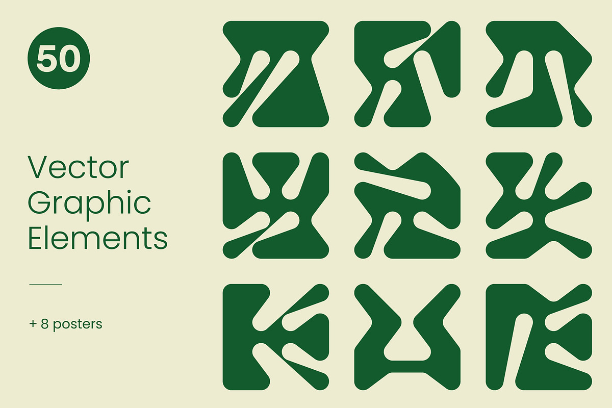 Organic Geometry - Shapes & Posters, an Object Graphic by Léo Alexandre (Photo 1 of 6)