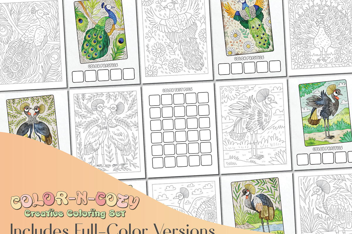 Digital Coloring Set, an Animal Illustration by Adirondack Canvas Studio (Photo 7 of 8)
