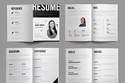 Resume Booklet Template, a Resume Template by ContestDesign (Thumbnail 2 of 3)