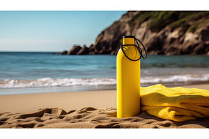 vibrant yellow fitness ai generated, a Sports & Recreation Photo by pikepicture