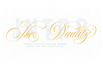 The Duality ✨, a Script Font by Alcode