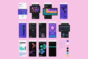 Vector Phone UI Kit for infographics
