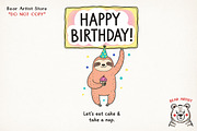 Cat and Animals Funny Birthday PNG, a Graphic by GlitterCraft (Thumbnail 14 of 101)