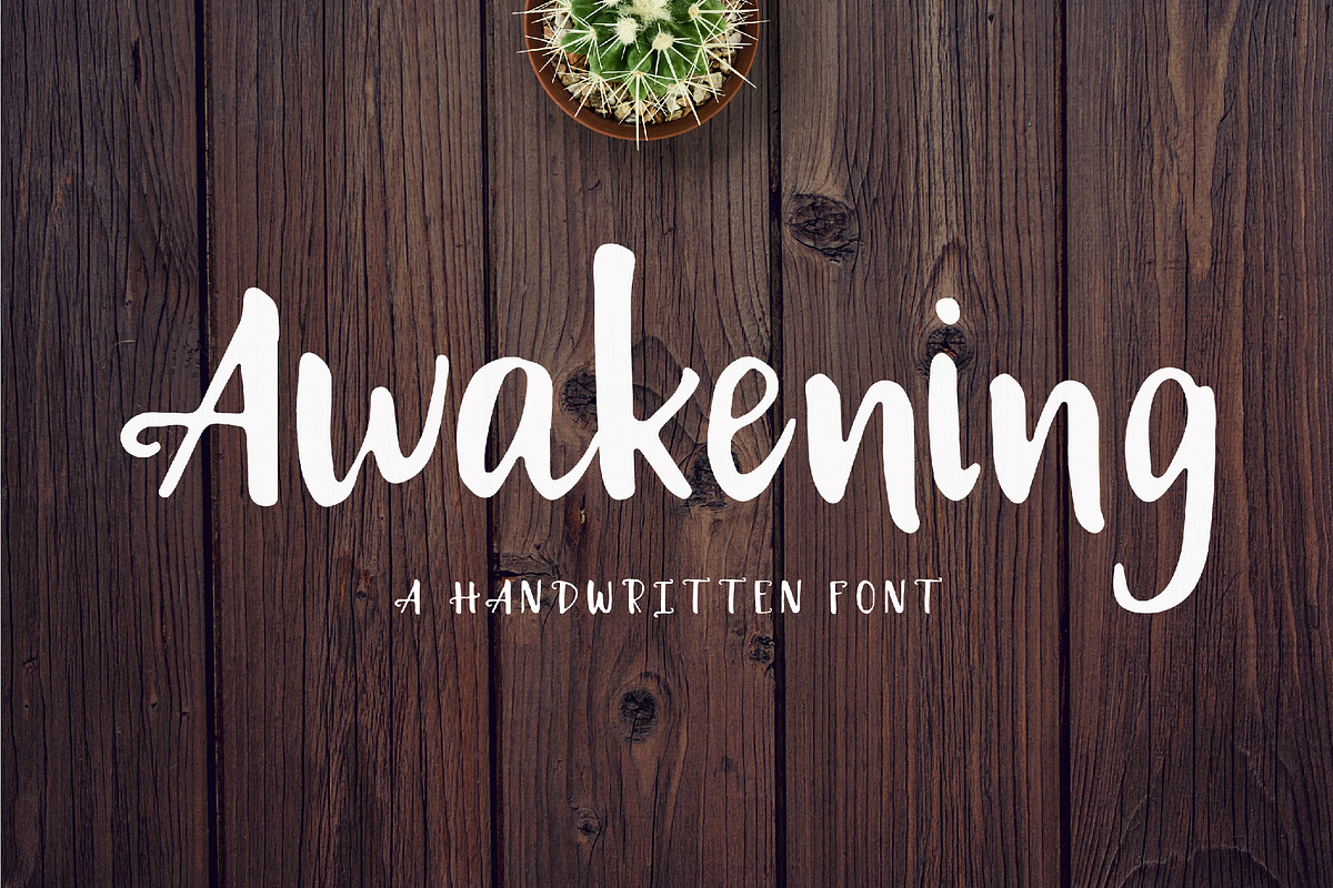 Awakening | Handwritten Font