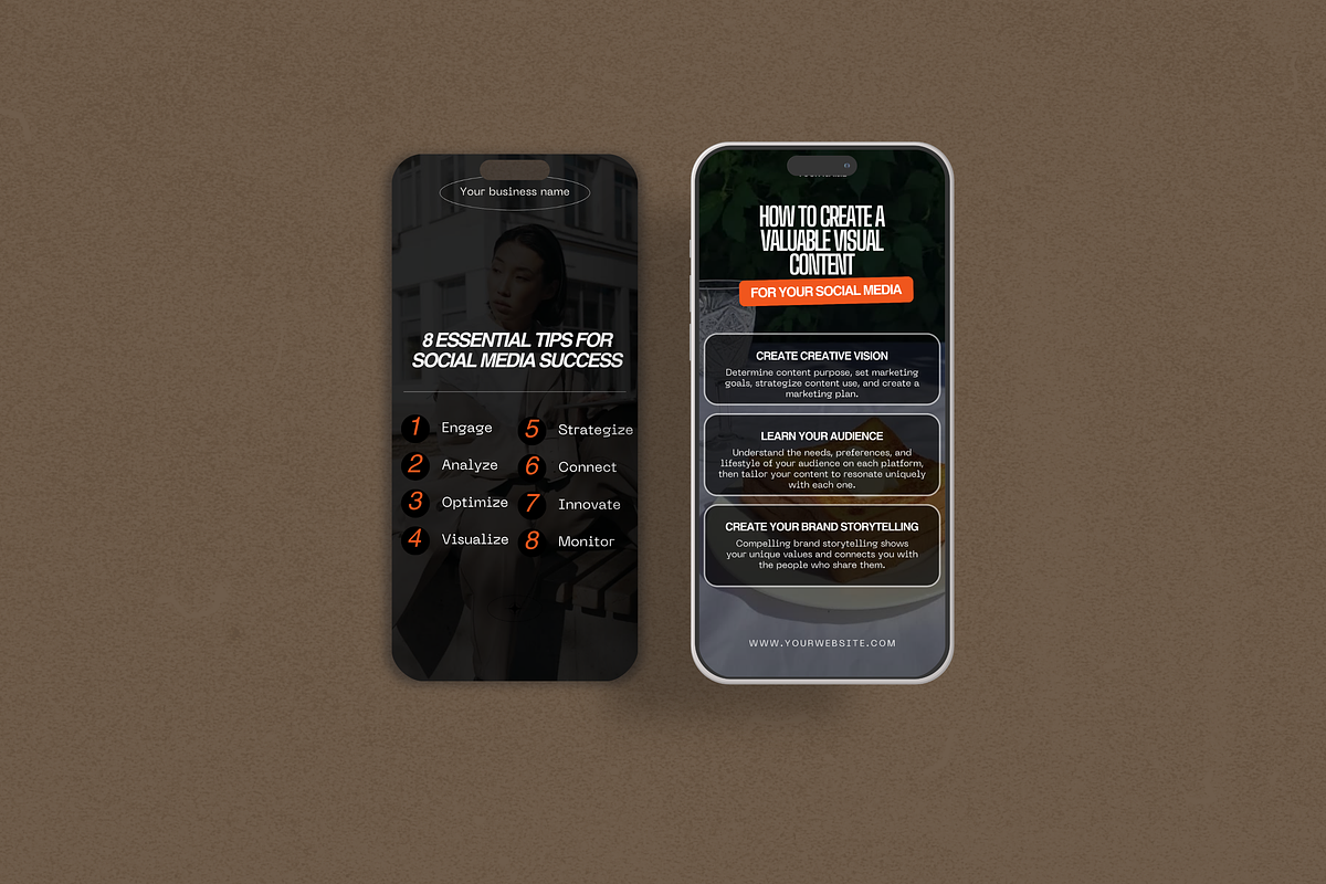 Black & Orange - Instagram Reel, a Social Media Template by My Template Studio (Photo 3 of 13)
