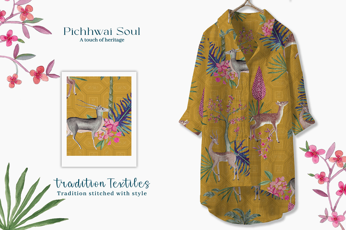Pichhwai Soul Prints & Patterns, a Pattern Graphic by GND ART STUDIO (Photo 4 of 8)