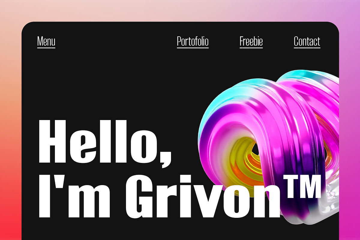 Grivon, a Font by Matra Creative (Photo 13 of 15)